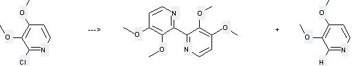 Pyridine, 2-chloro-3, 4-dimethoxy- can be used to produce 3, 4-Dimethoxy-pyridine.